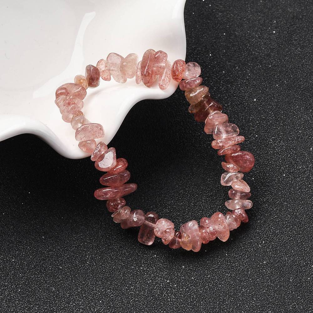 Strawberry Quartz Chip Stone