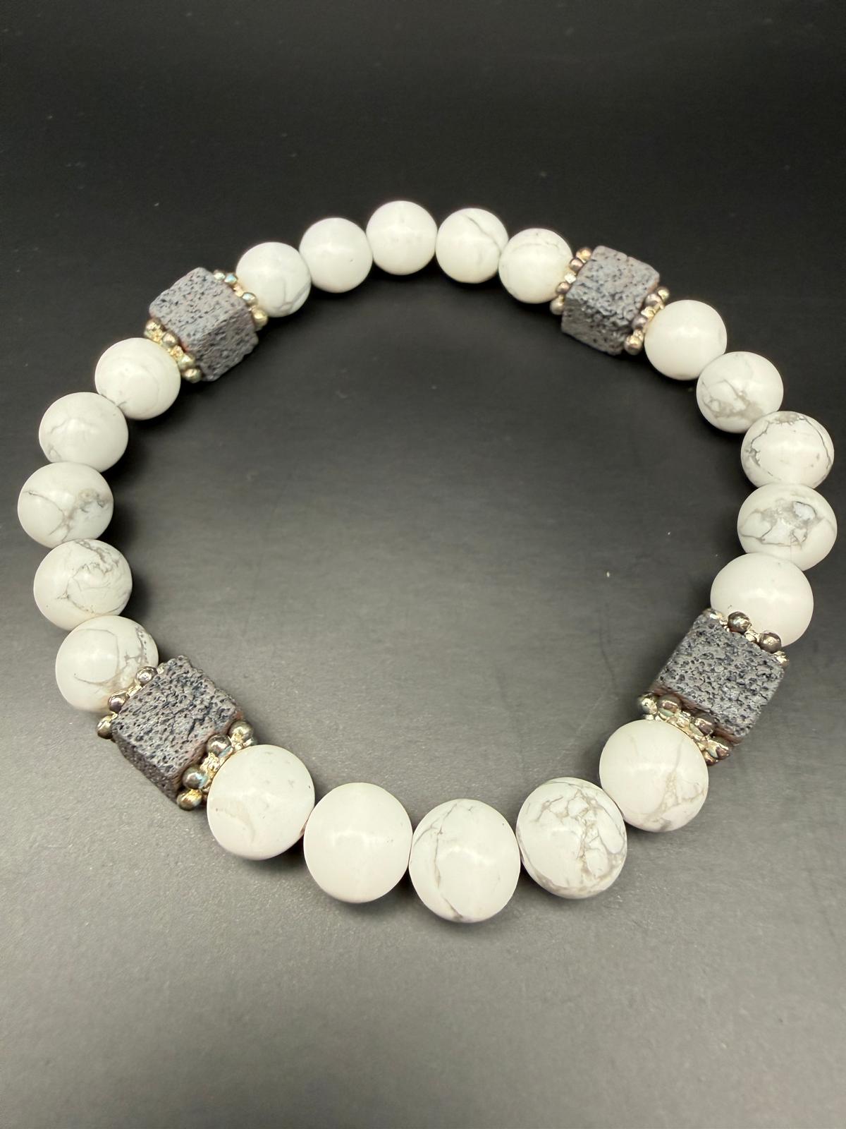 Howlite / Lava Stone