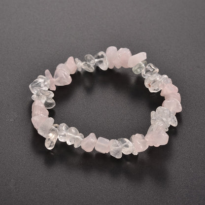 Rose Quartz / Clear Quartz Chip Stone
