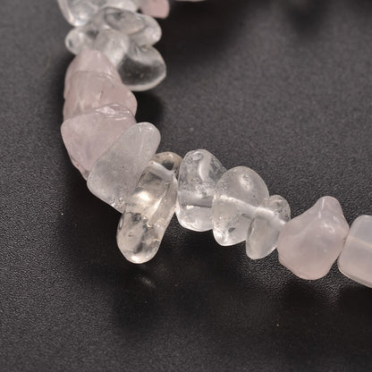 Rose Quartz / Clear Quartz Chip Stone