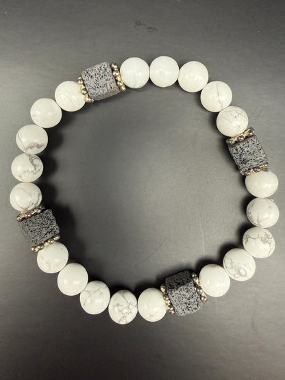 Howlite / Lava Stone