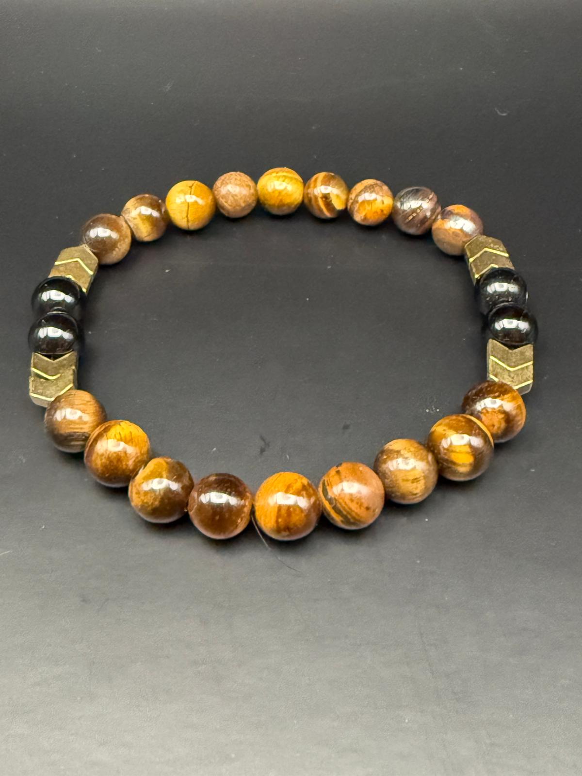 Tiger Eye / Obsidian / Hematite