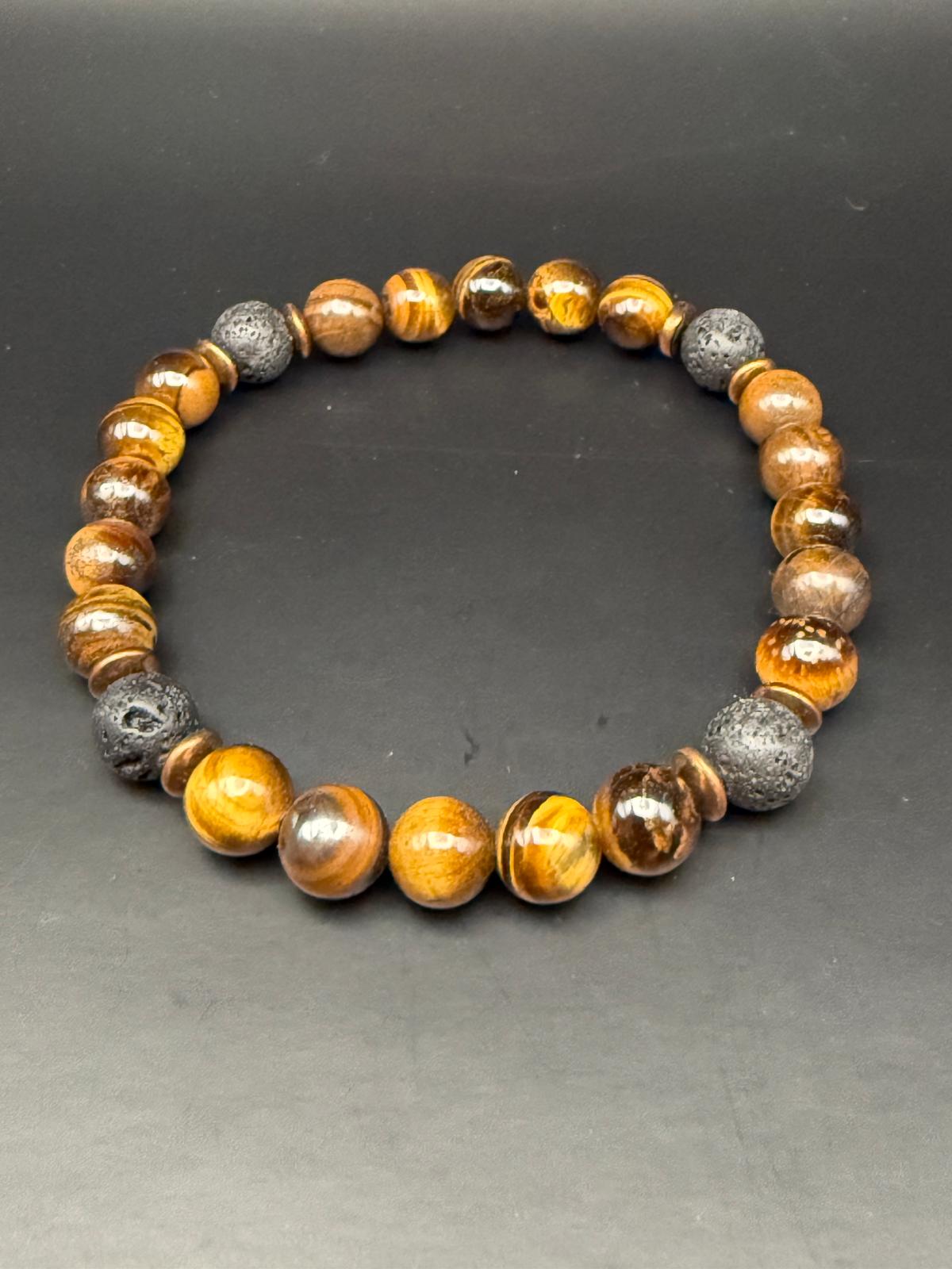 Tiger Eye / Lava Stone